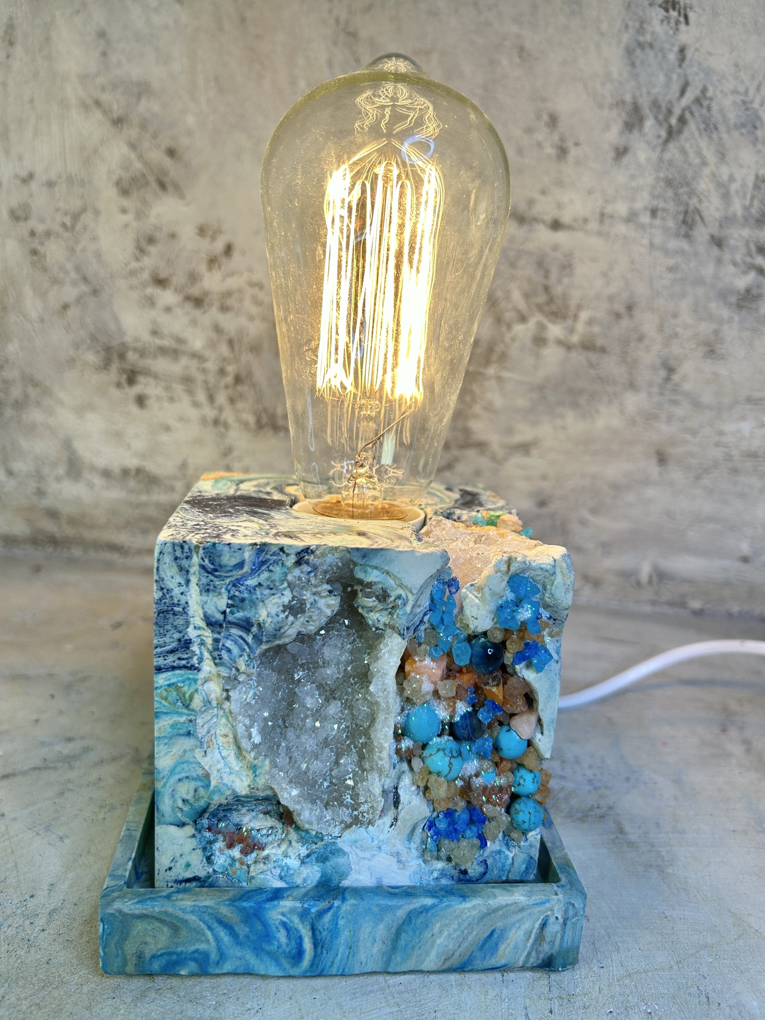 Abstract paintings and stunning sleek modern containers that